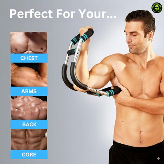 MuscleOG PowerBar™ – Adjustable U-Shaped Arm & Chest Trainer